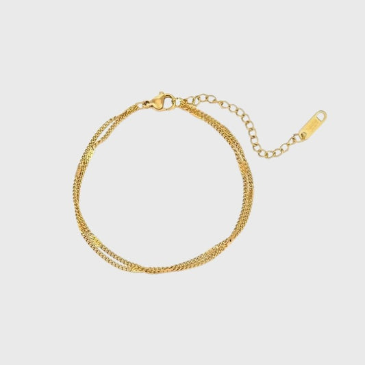 Bracciale doppia catena