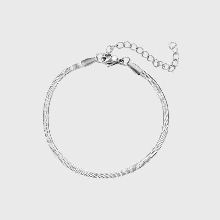 Bracciale snake piatto