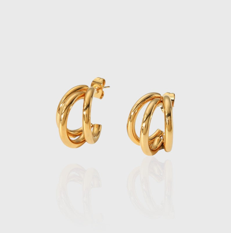 Orecchini triplo cerchio