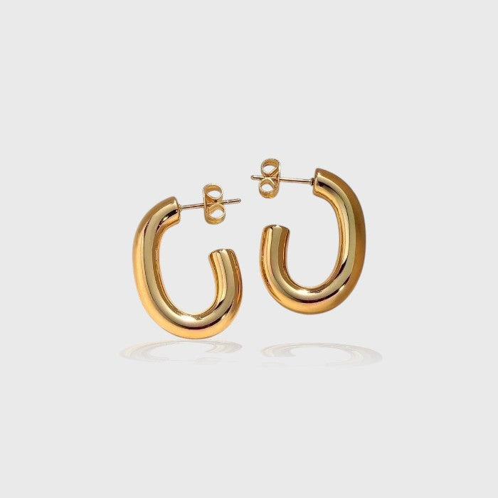 Semi-circle earrings