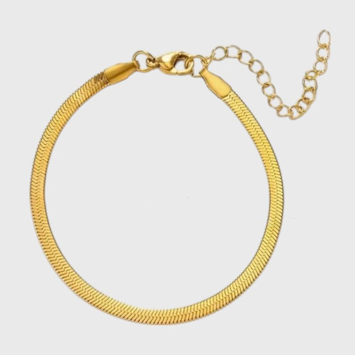 Bracciale snake piatto