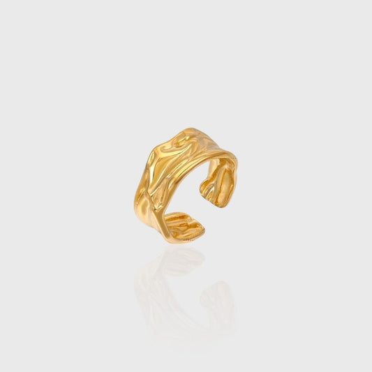 Anello fascia drappeggiato