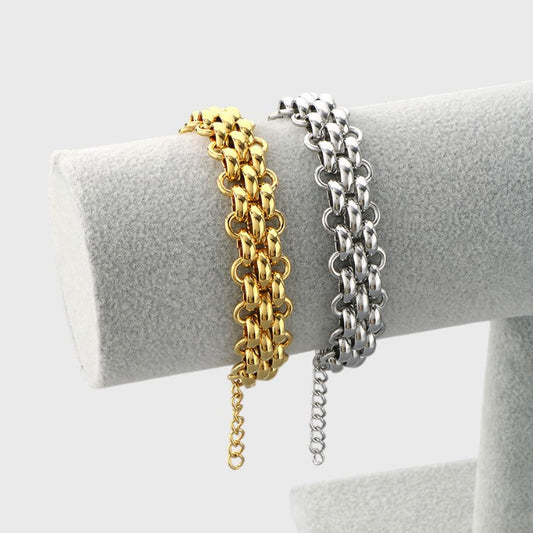 Bracciale catena doppia