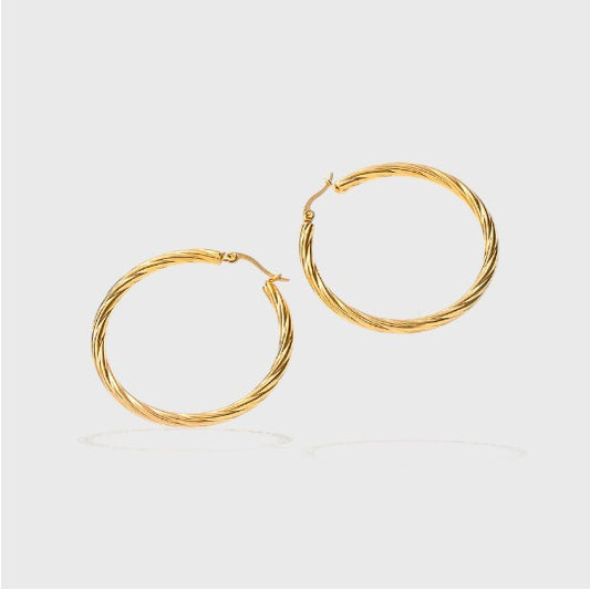 Orecchini cerchio torcione