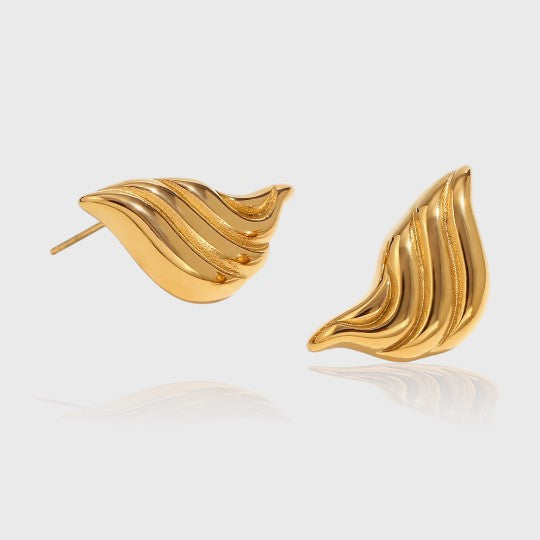 Orecchini ali rigate